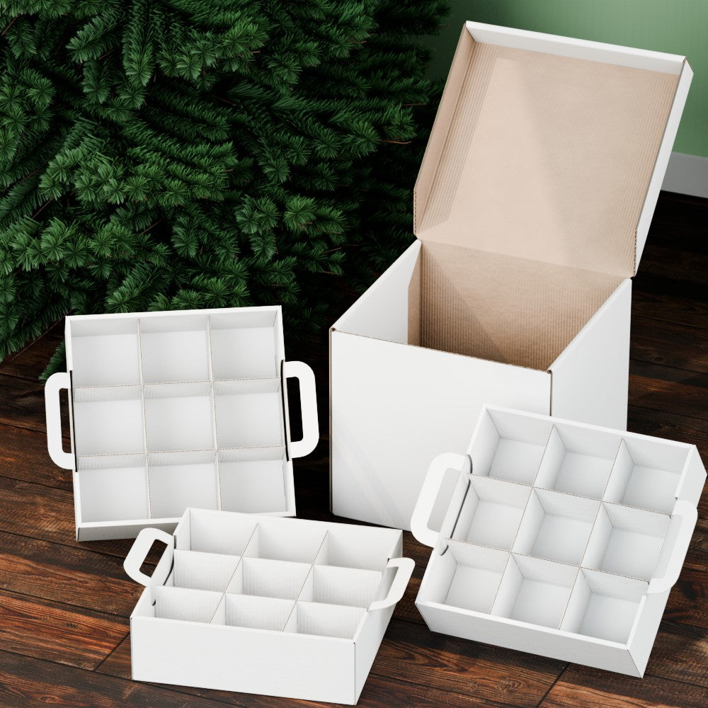 weihnachtskugel aufbewahrung karton Weihnachtskugel-Sortierbox Besttoolifes Fake-Bücher-Box Magnetisch 26x17x4 Kisten Zustand:Neu–Vorteilspreis
