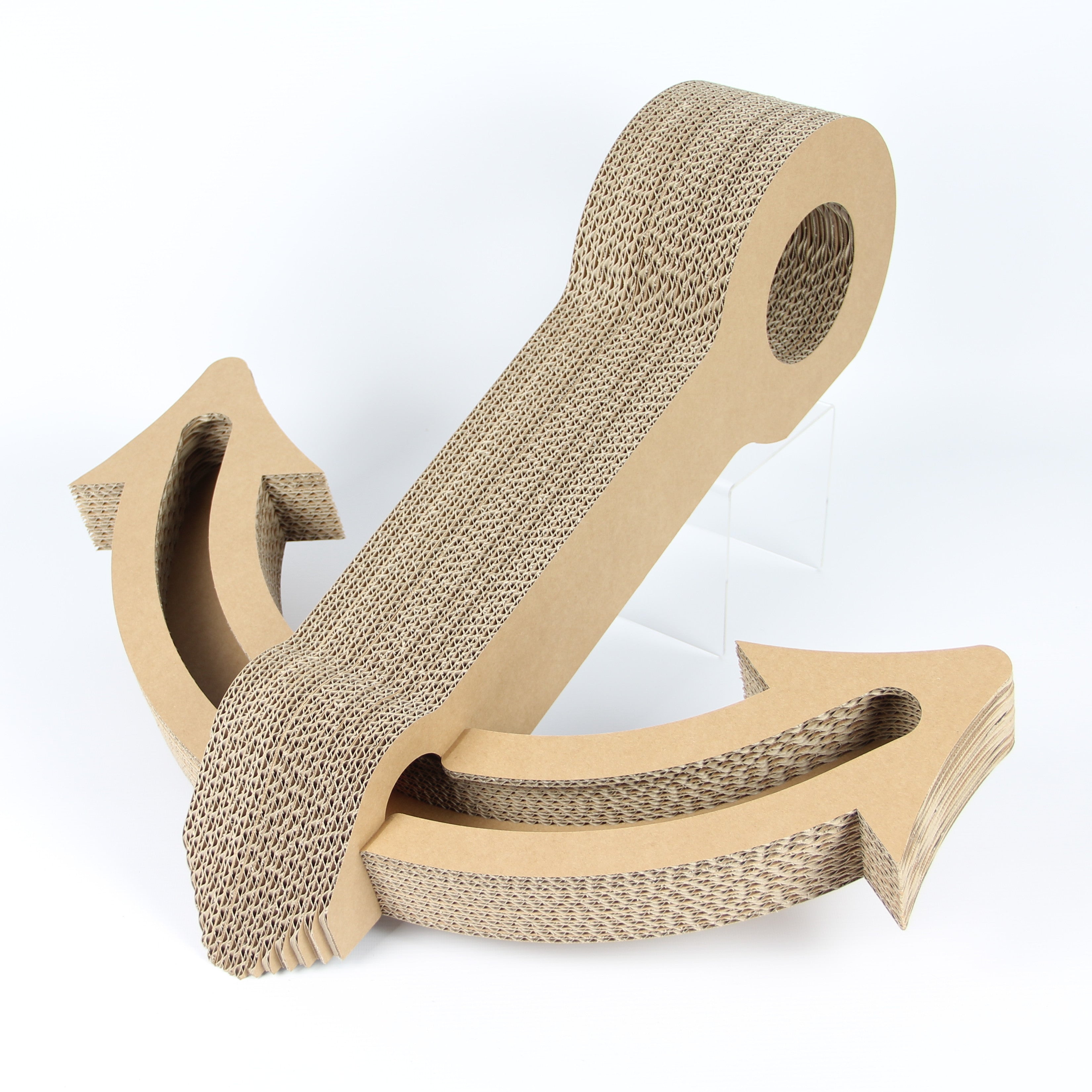 Katzenanker Frontansicht - dekoratives Katzenmöbel im Anker-Design