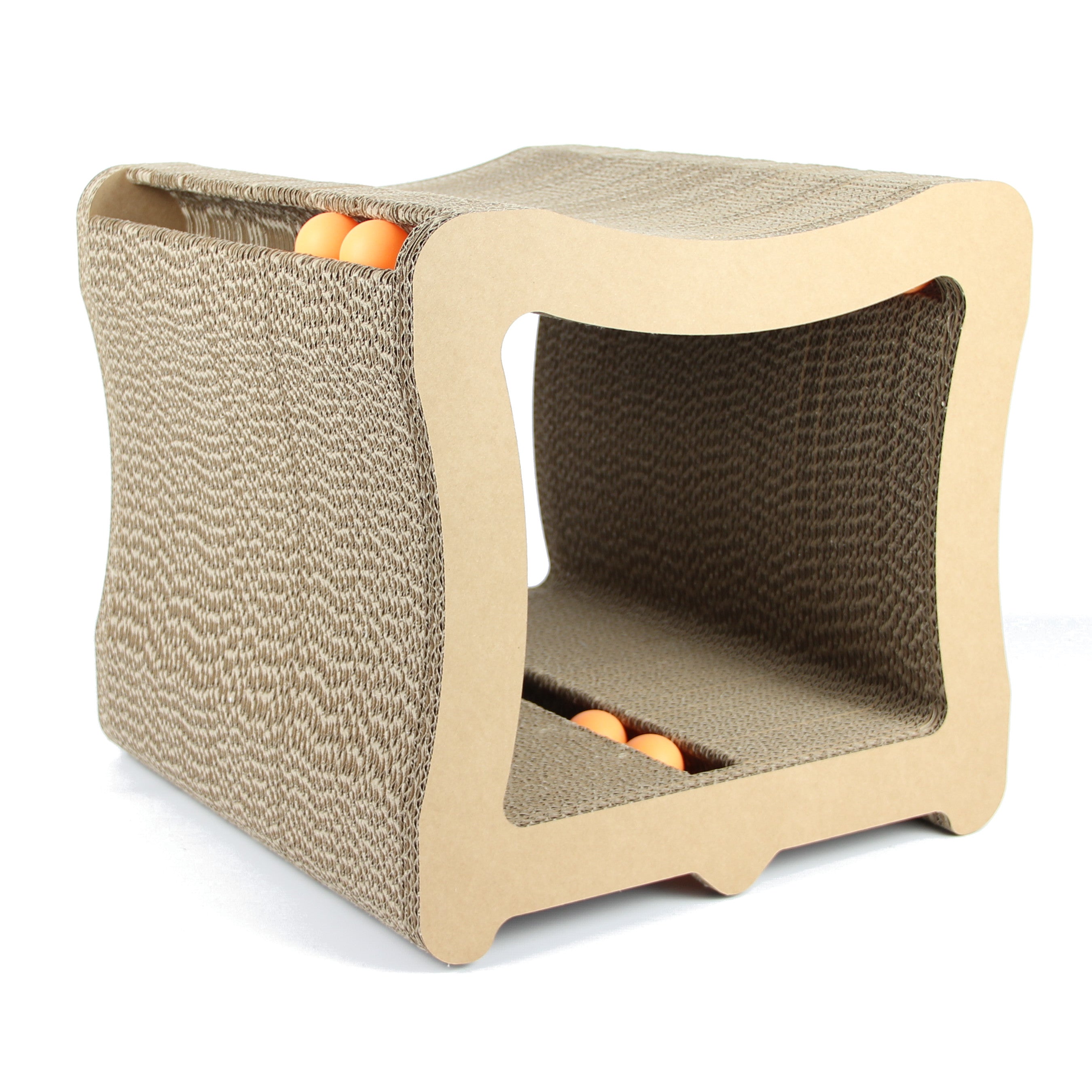 Katzenhöhle Seitenansicht - recyclebar und nachhaltig