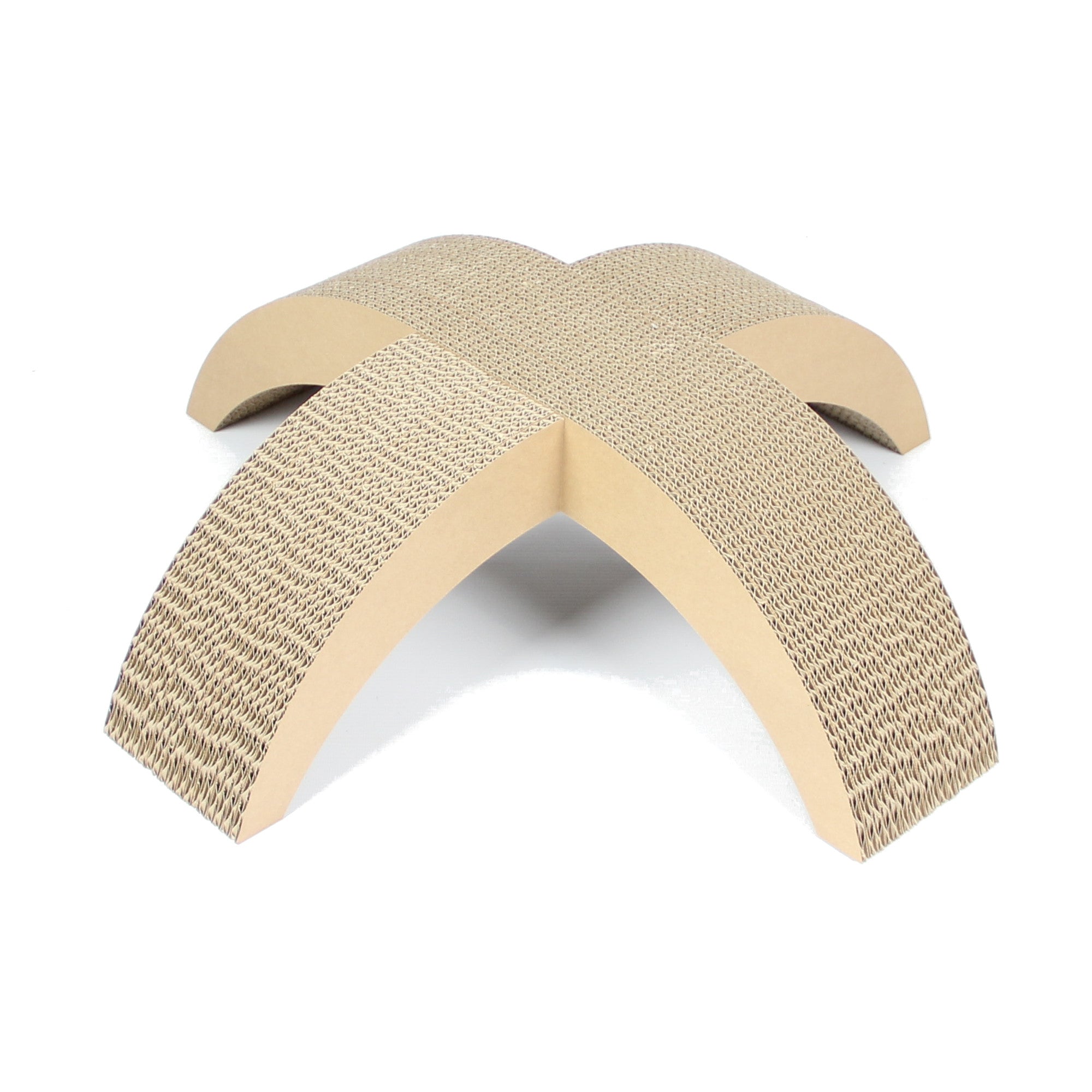 Katzenkreuz aus Wellpappe - Kratzmöbel und Dekorationselement