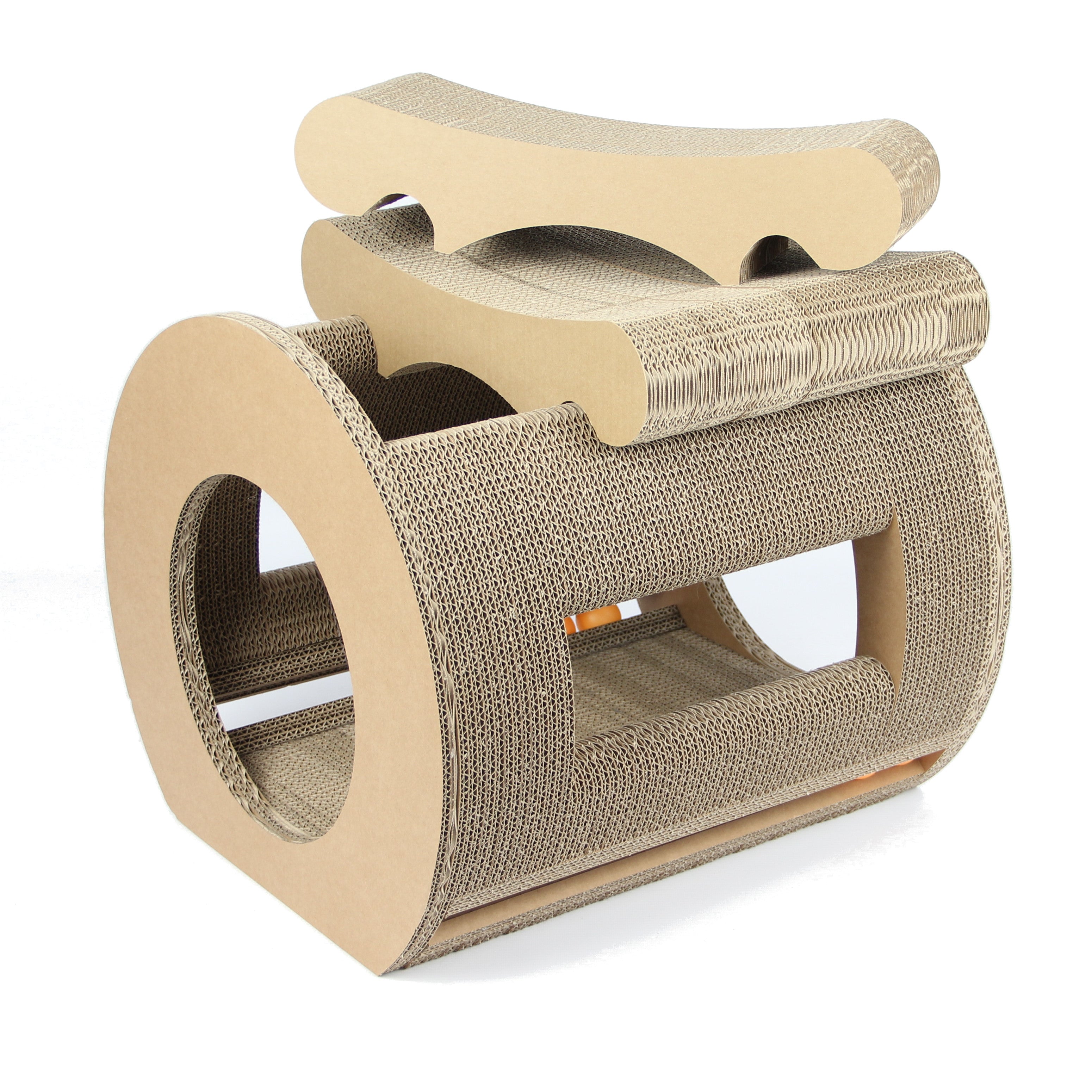 Sitz für Katzentonne - 3 Sitze - 1 Sitz oben drauf