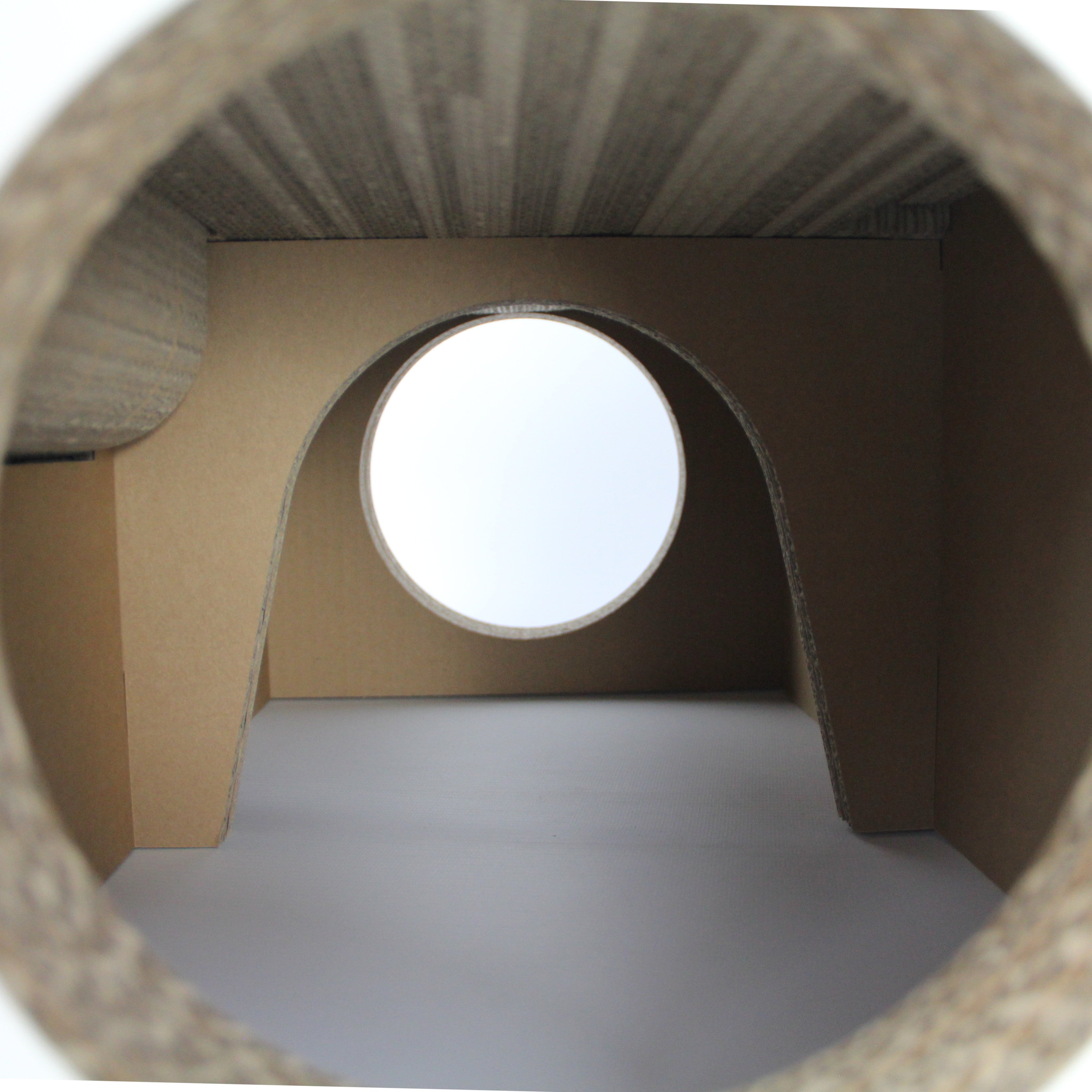 Katzenstrandkorb Gesamtansicht - recyclebar und umweltfreundlich