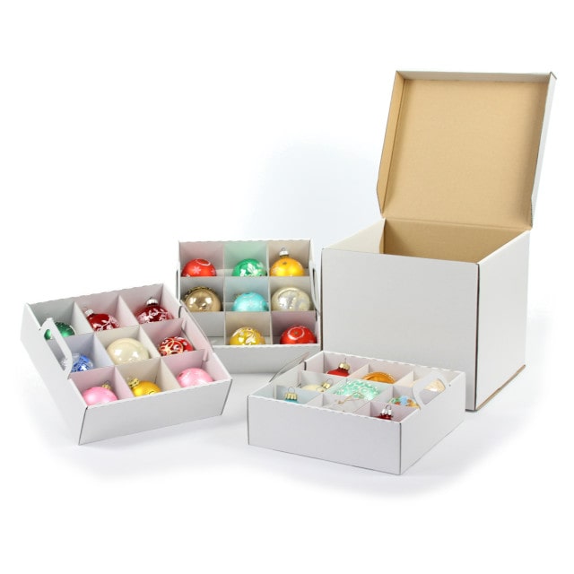 Weihnachtskugelbox für 8 cm Kugeln