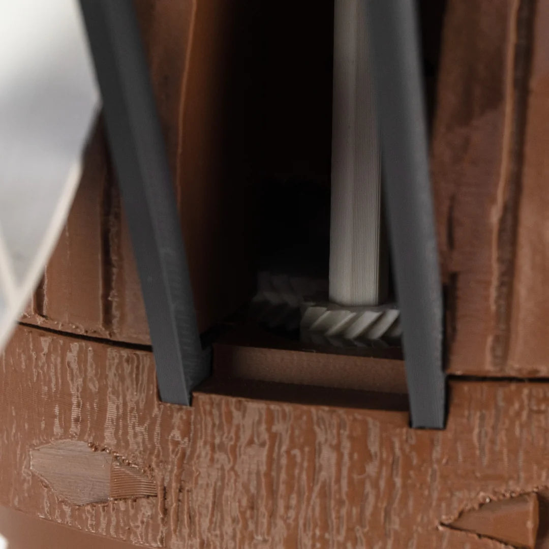 Jutland Mill Aarhus 3D-Druckmodell - Detailansicht Mauerwerk und Fensteröffnung